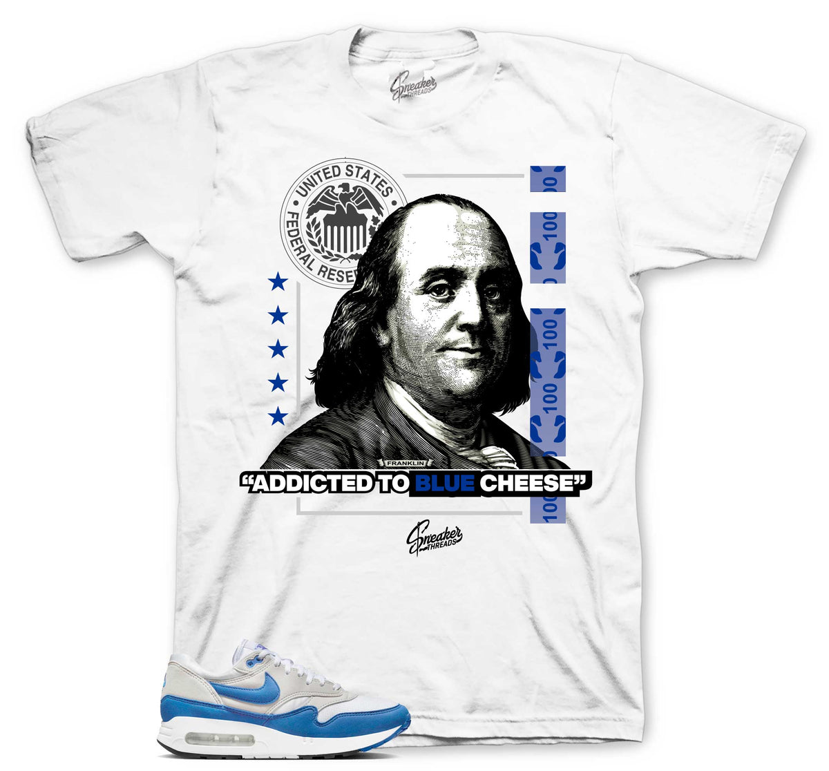 Air Max 1 Royal Blue Cheese Shirt