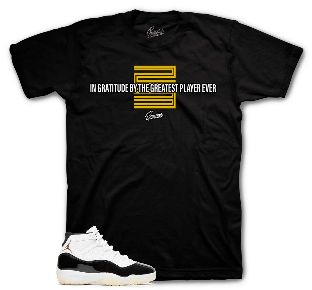 Retro 11 Gratitude DMP Greatest Player Shirt