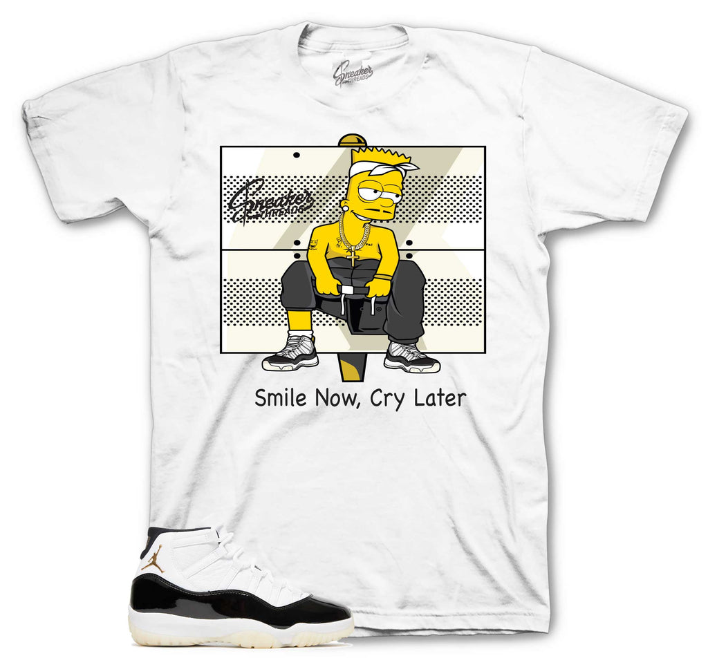 Retro 11 Gratitude DMP Cry Now Smile Later Shirt
