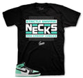 Retro 1 Green Glow Snapin Necks Shirt