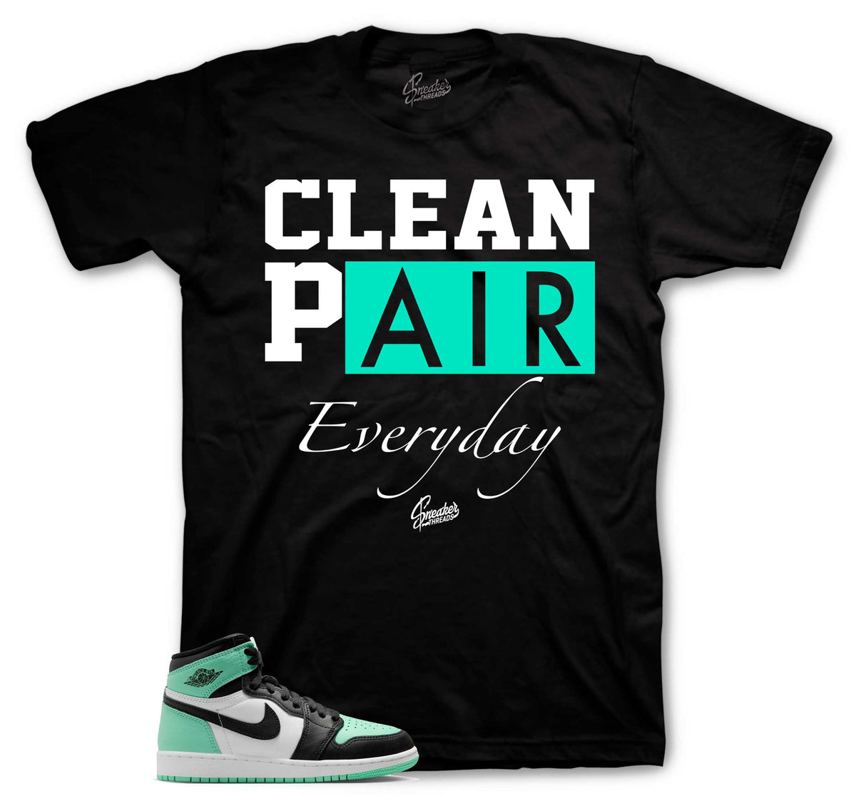 Retro 1 Green Glow Clean Pair Shirt