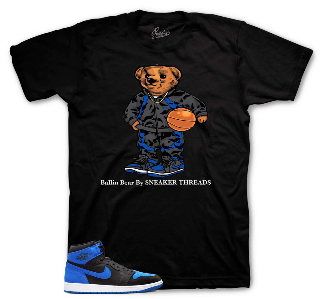 Retro 1 Royal Ballin Bear Shirt