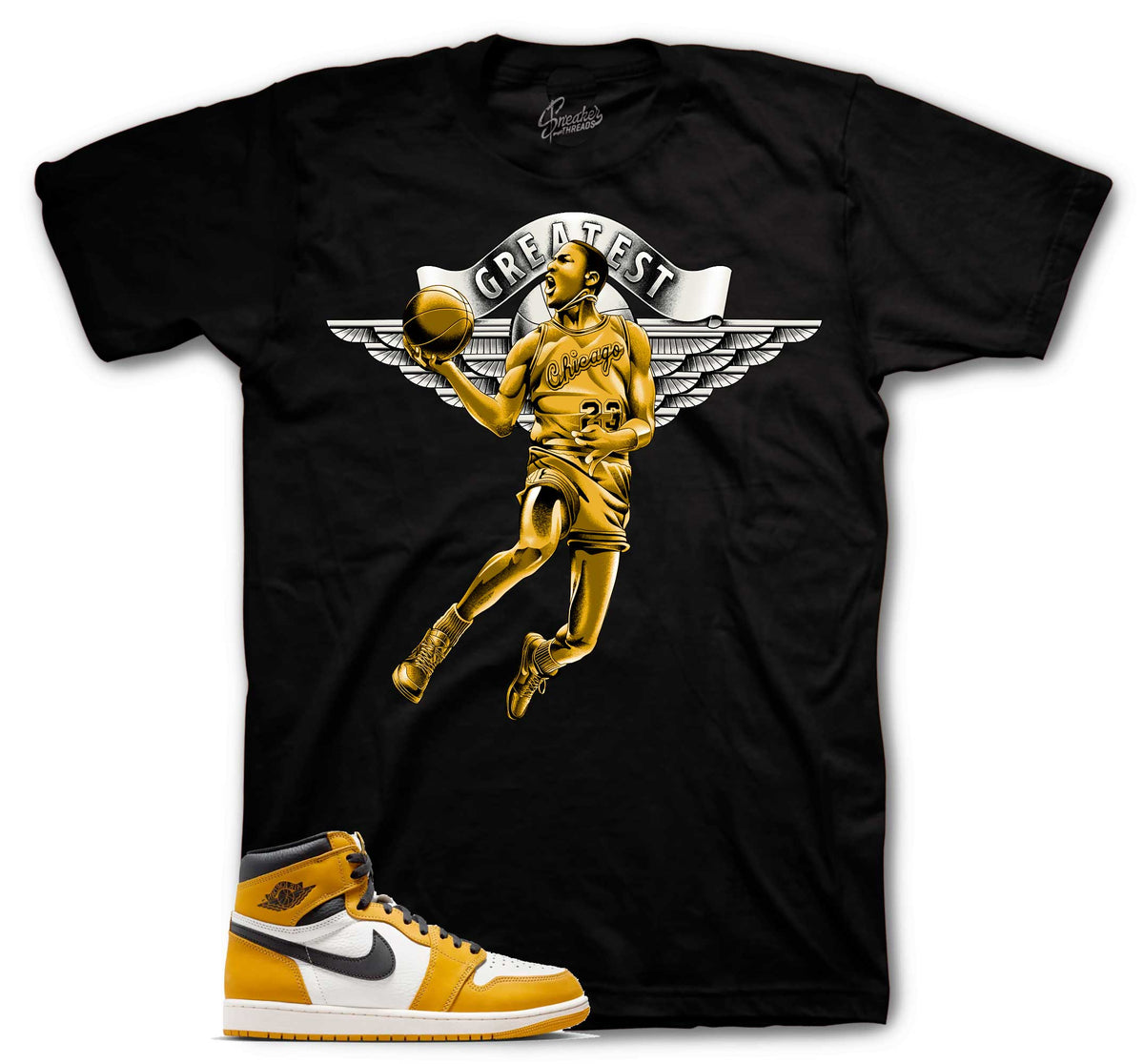 Retro 1 Yellow Ochre Greatest Shirt