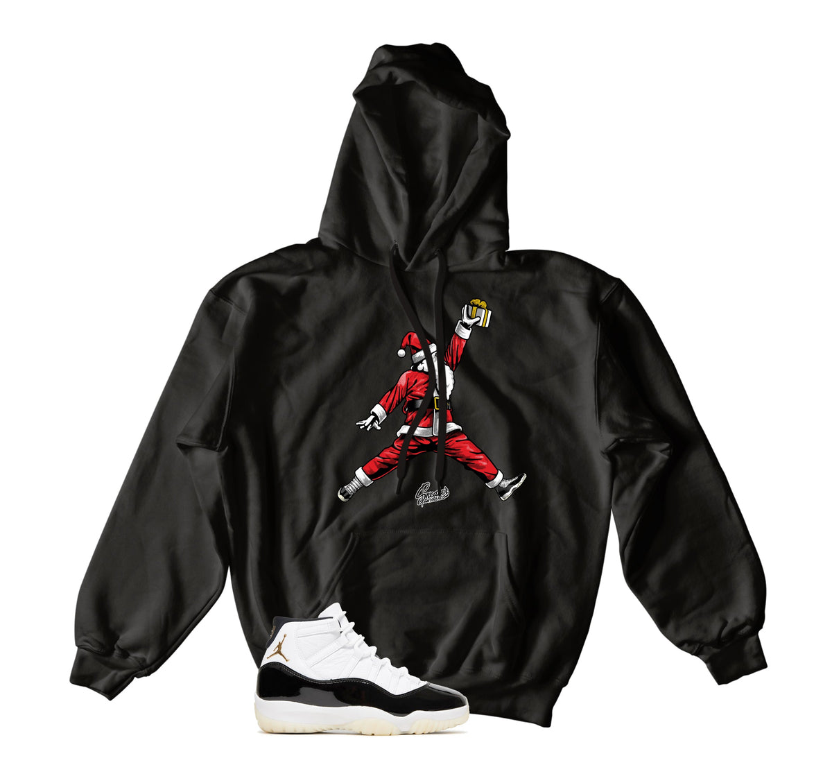 Retro 11 Gratitude DMP Air Santa Hoody
