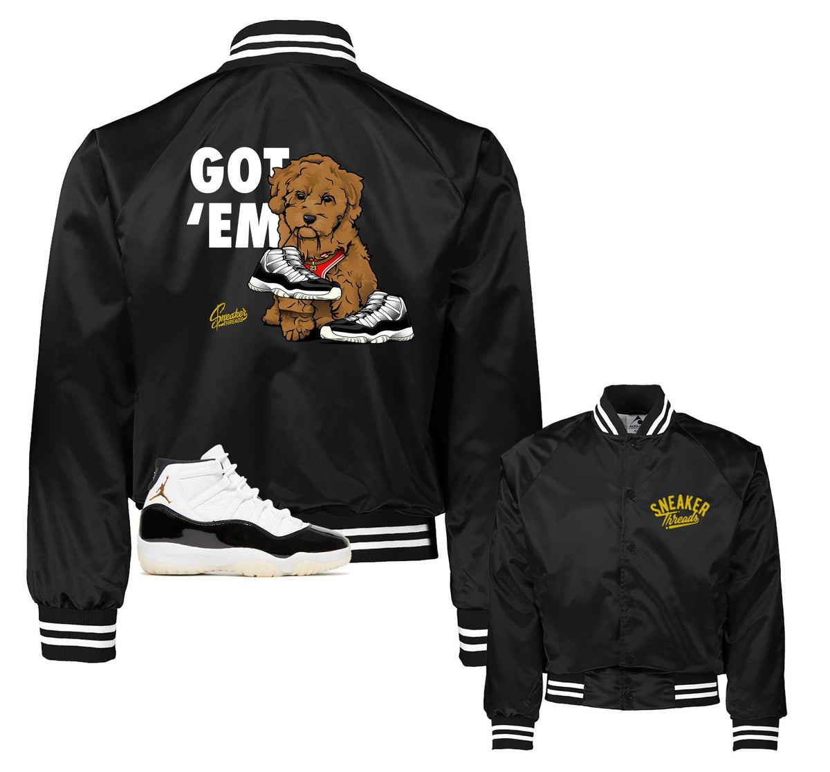 Retro 11 Gratitude DMP Got Em Satin Jacket