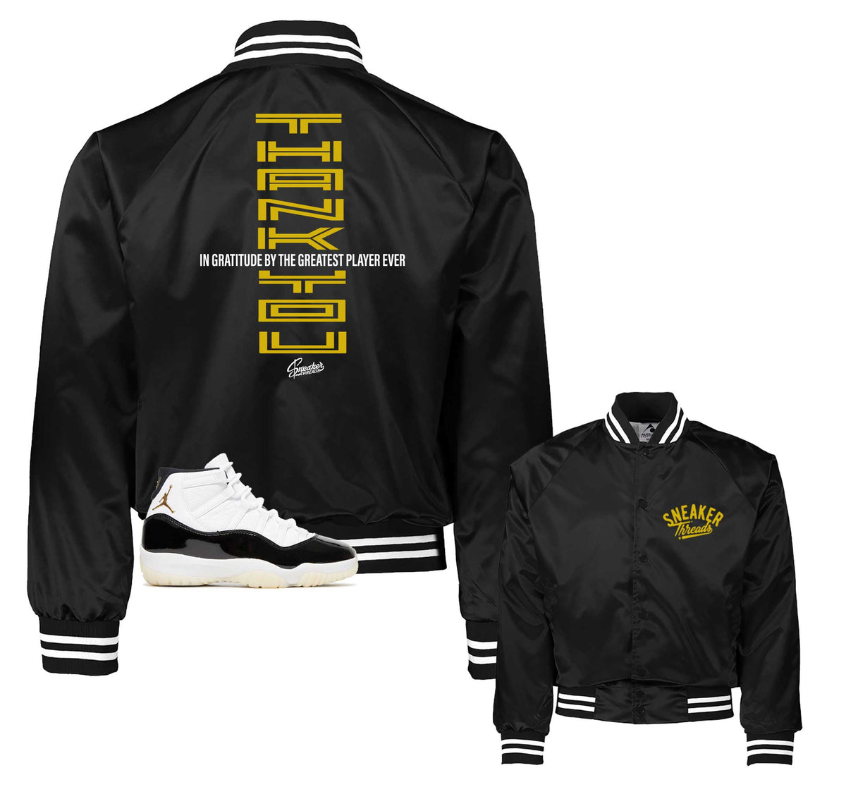 Retro 11 Gratitude DMP Thank You Satin Jacket