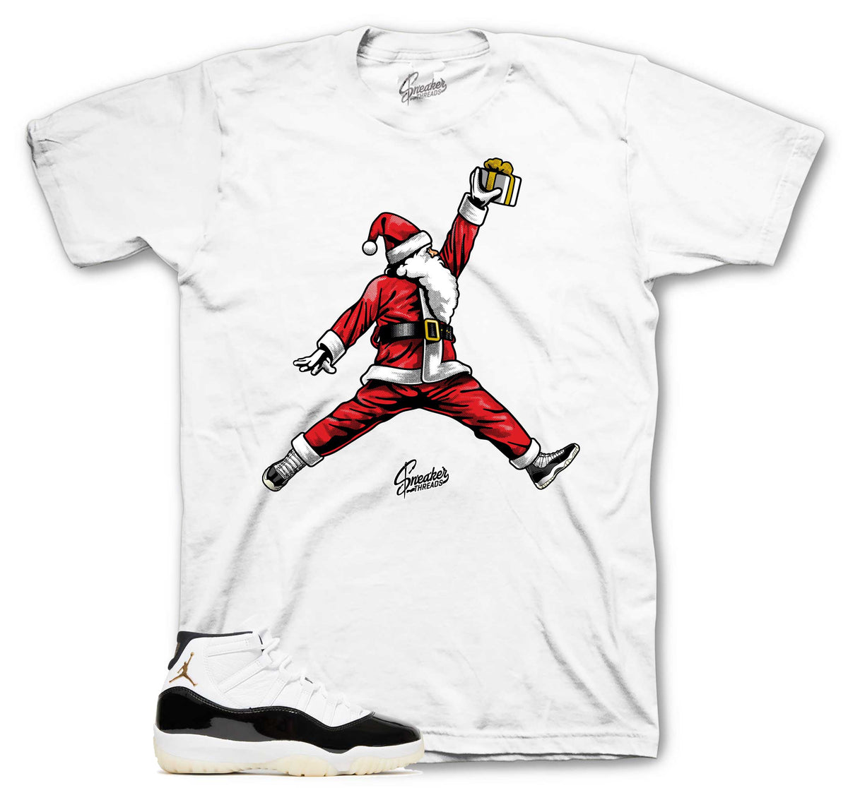 Retro 11 Gratitude DMP Air Santa Shirt