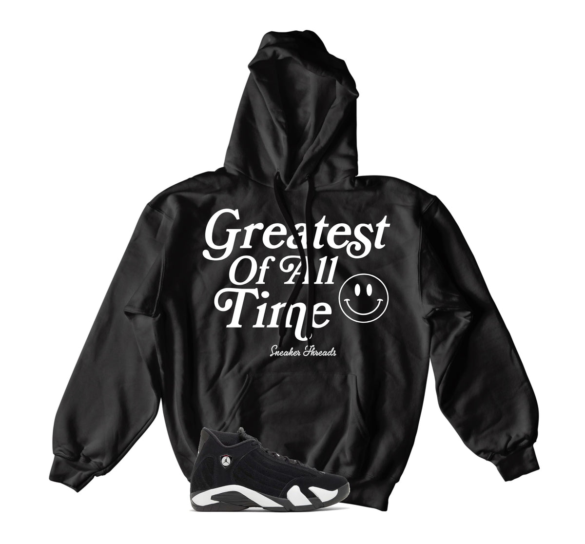 Retro 14 Black/White Goat Hoody