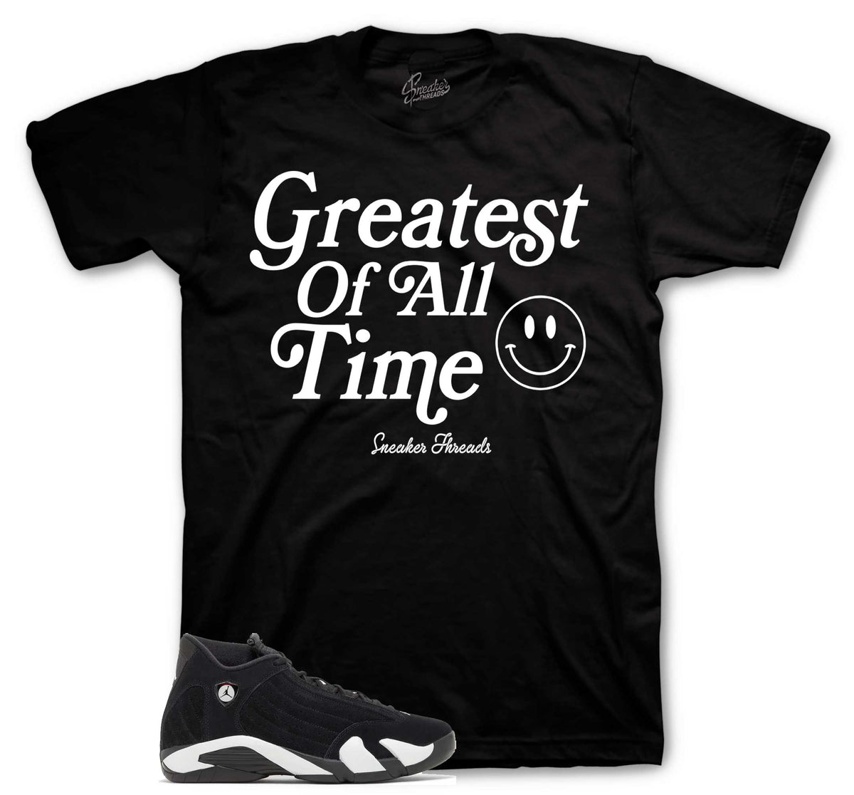 Retro 14 Black/White Goat Shirt