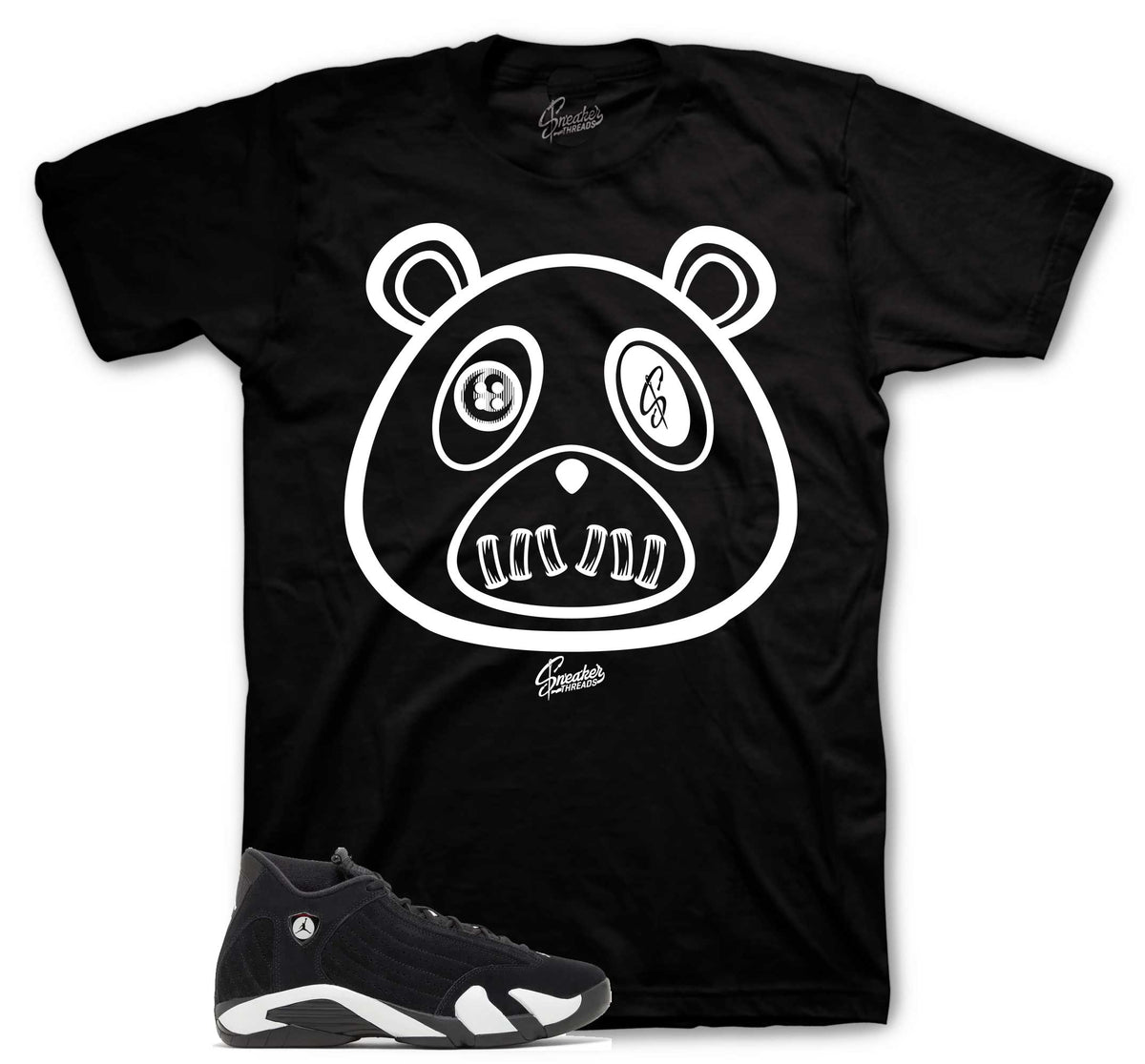 Retro 14 Black/White ST Bear Shirt