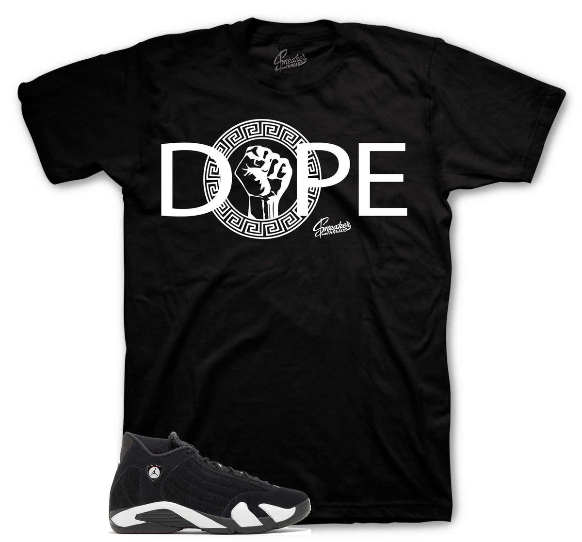 Retro 14 Black/White DPE Gods Shirt