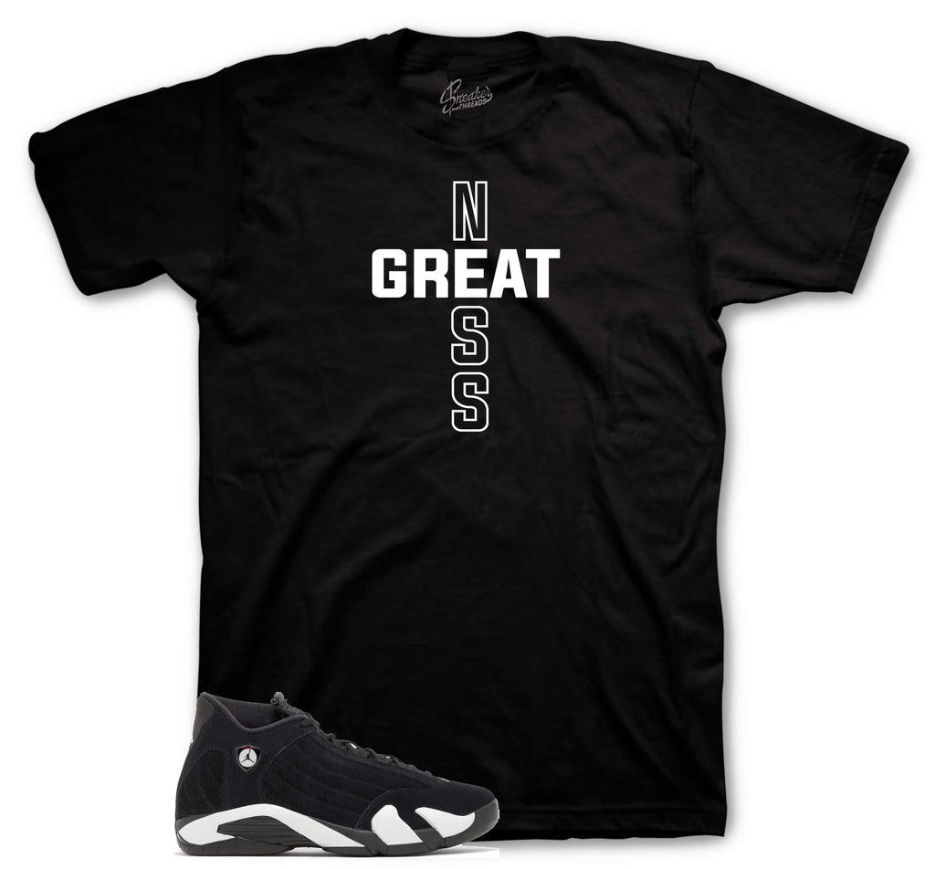 Retro 14 Black/White Greatness Cross Shirt