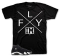 Retro 14 Black/White I'm Fly Shirt