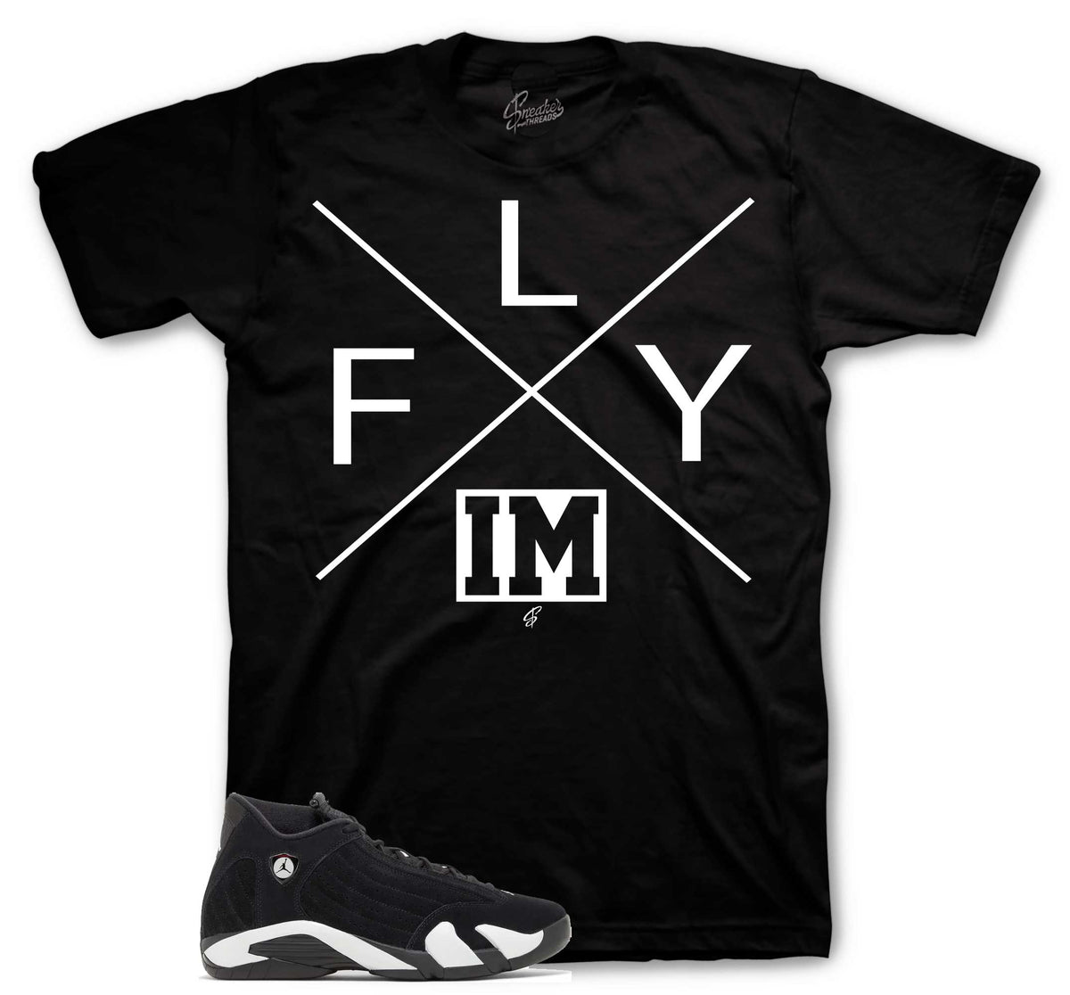 Retro 14 Black/White I'm Fly Shirt