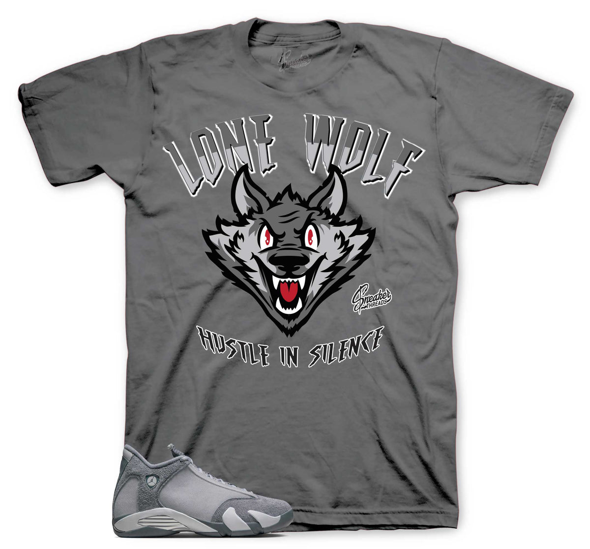 Retro 14 Flint Grey Lone Wolf Shirt