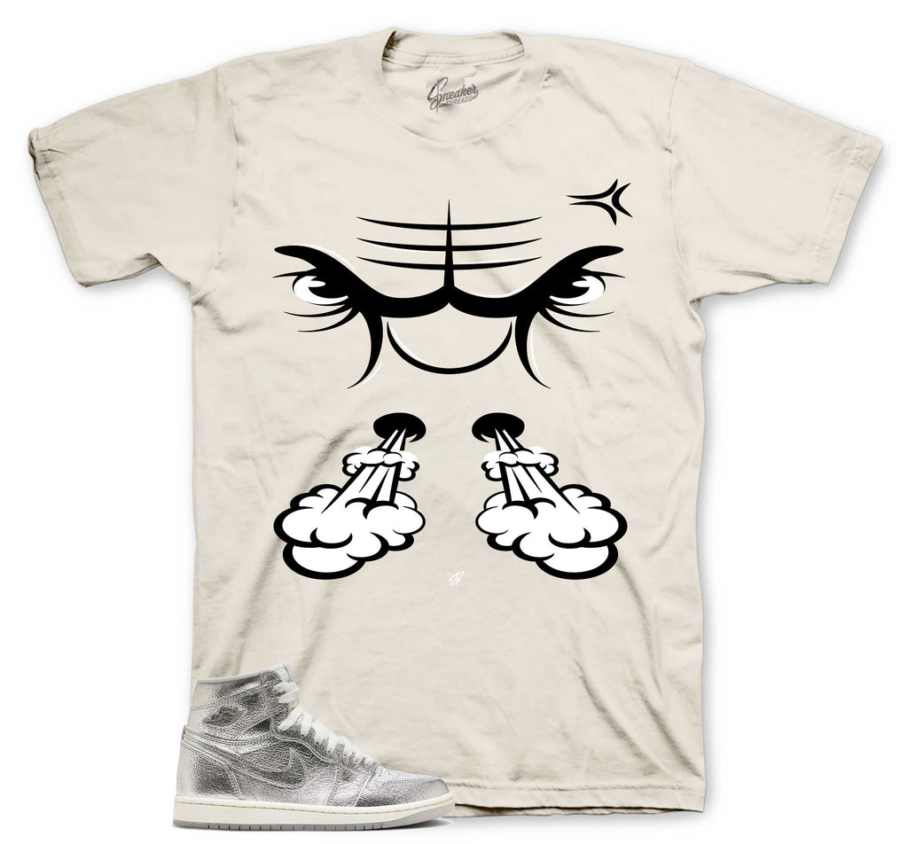 Retro 1 Chrome Raging Face Shirt