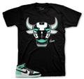 Retro 1 Green Glow War Bully Shirt
