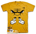 Retro 1 Yellow Ochre Raging Face Shirt