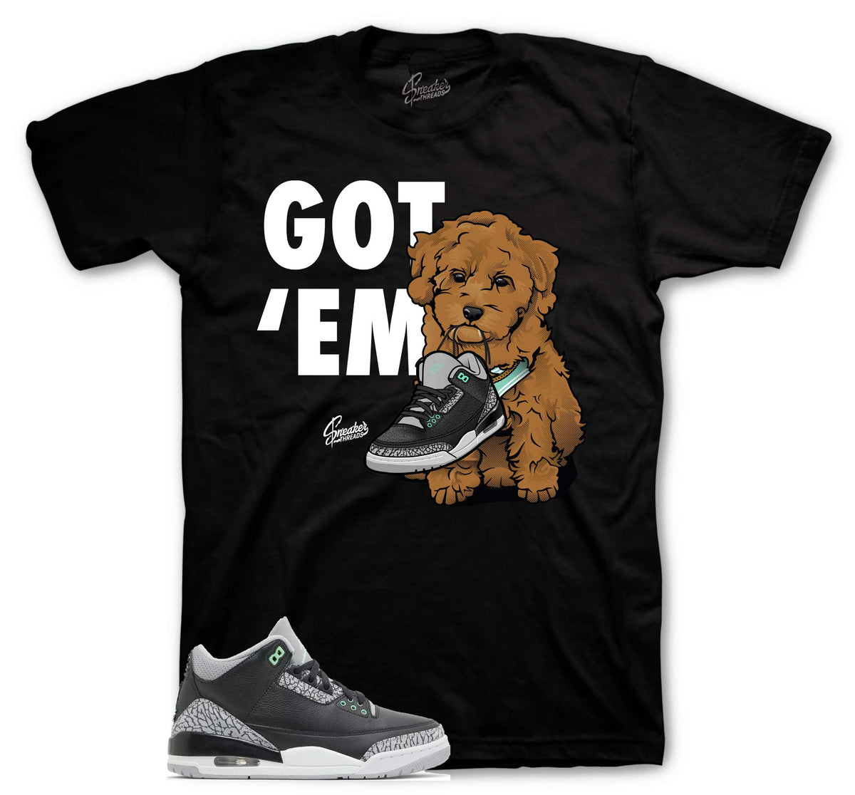 Retro 3 Green Glow Got Em Shirt