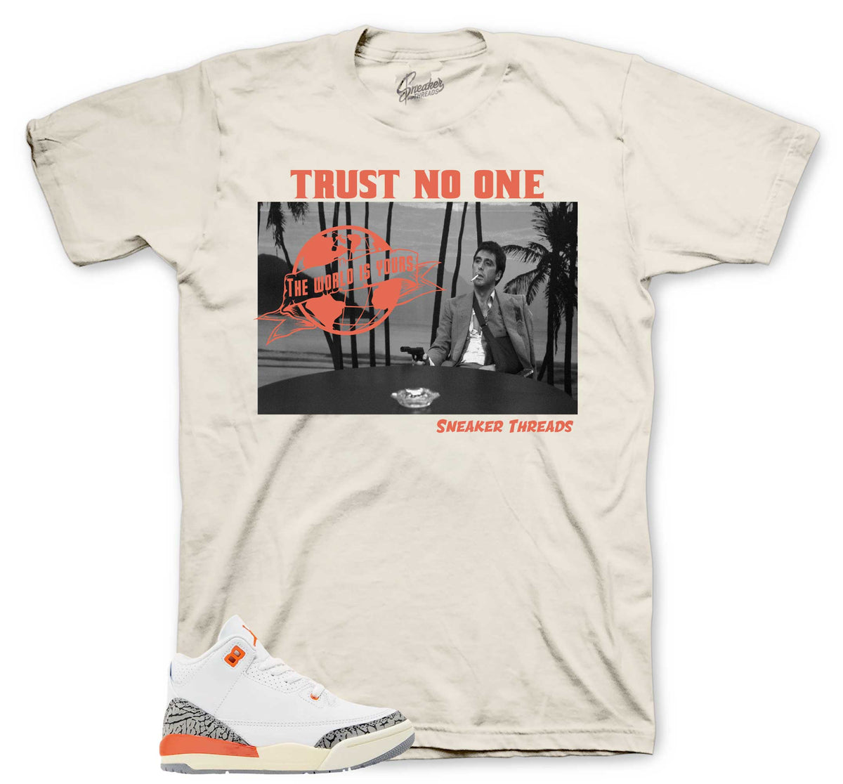 Retro 3 Georgia Peach Tony Knows Shirt