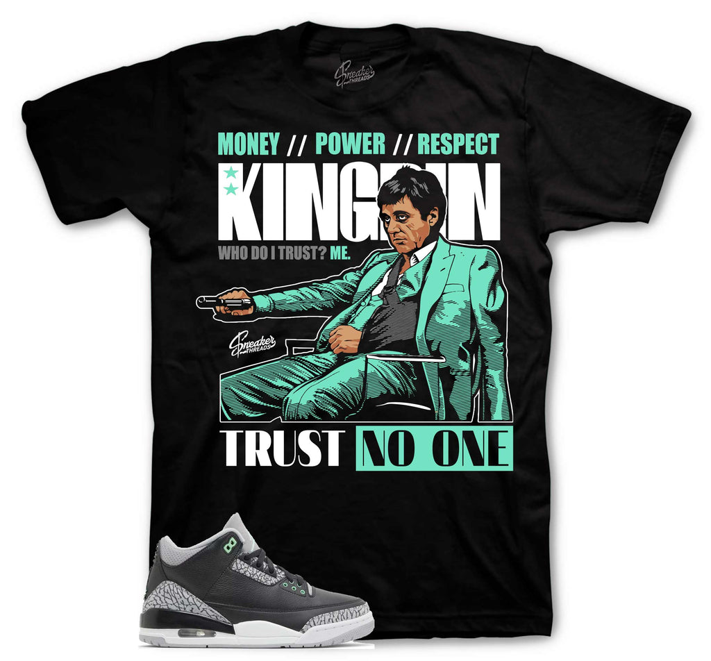 Retro 3 Green Glow Trust Issues Shirt