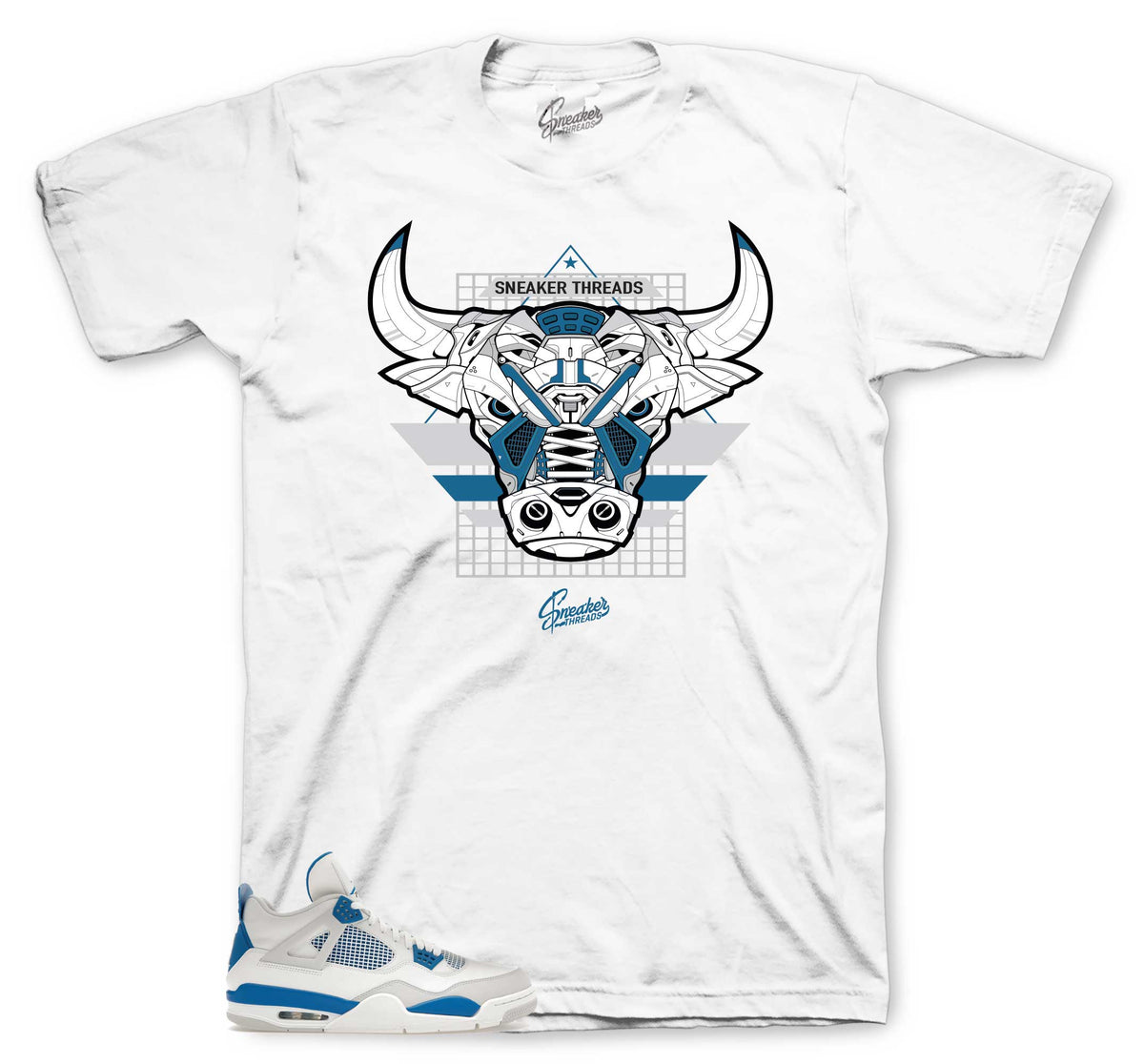 Retro 4 Industrial Blue War Bully Shirt