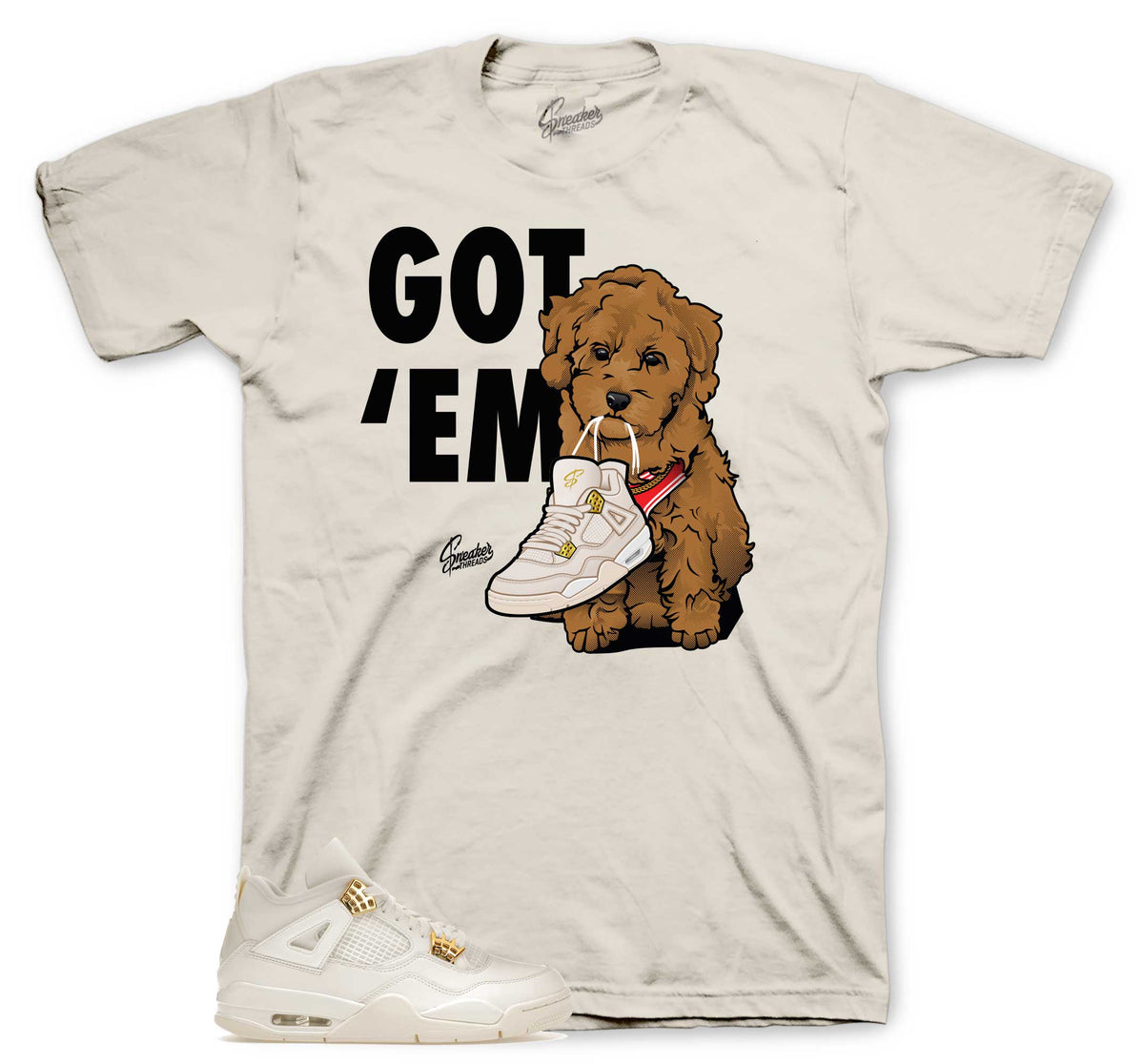 Retro 4 Metallic Gold Got Em Shirt
