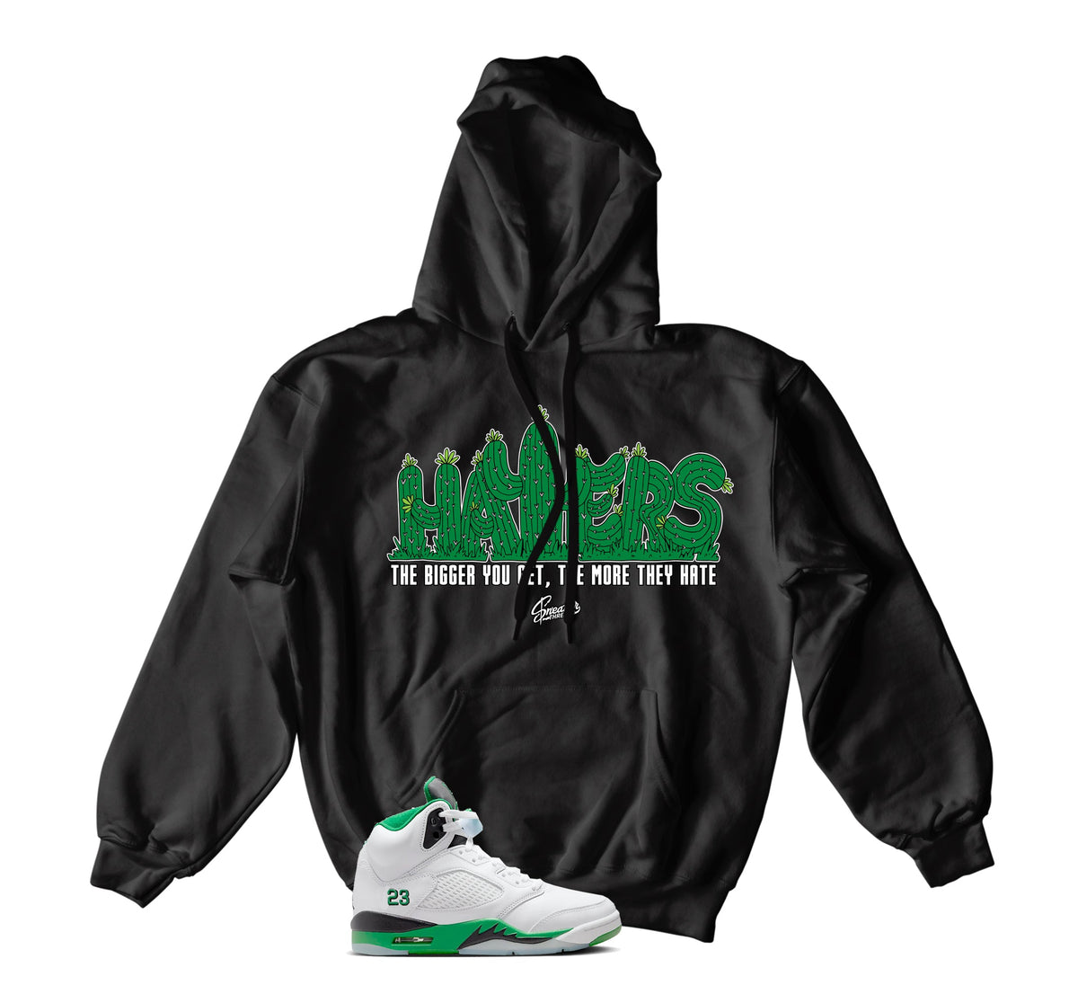 Retro 5 Lucky Green Haters Hoody
