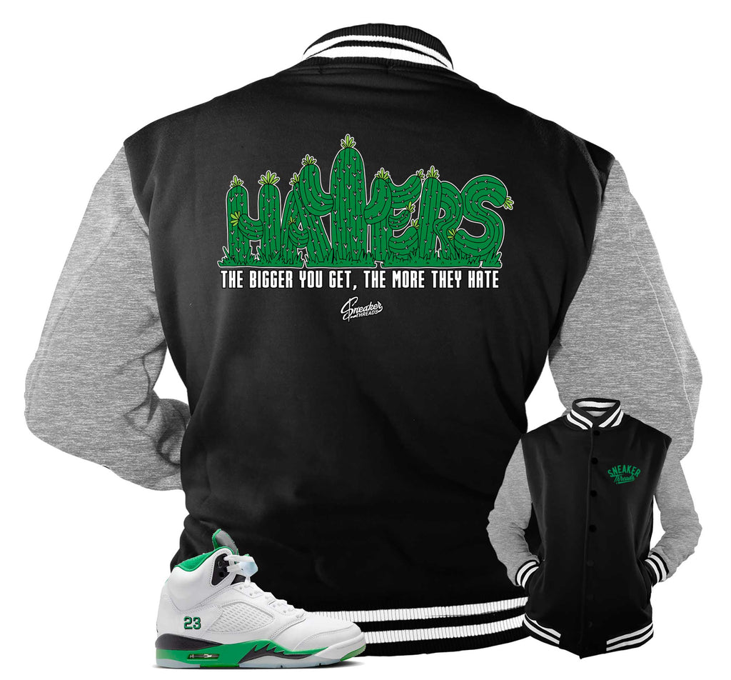 Retro 5 Lucky Green Haters Jacket