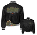 Retro 5 Olive Haters Satin Jacket