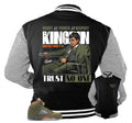 Retro 5 Olive Trust issues Satin Jacket