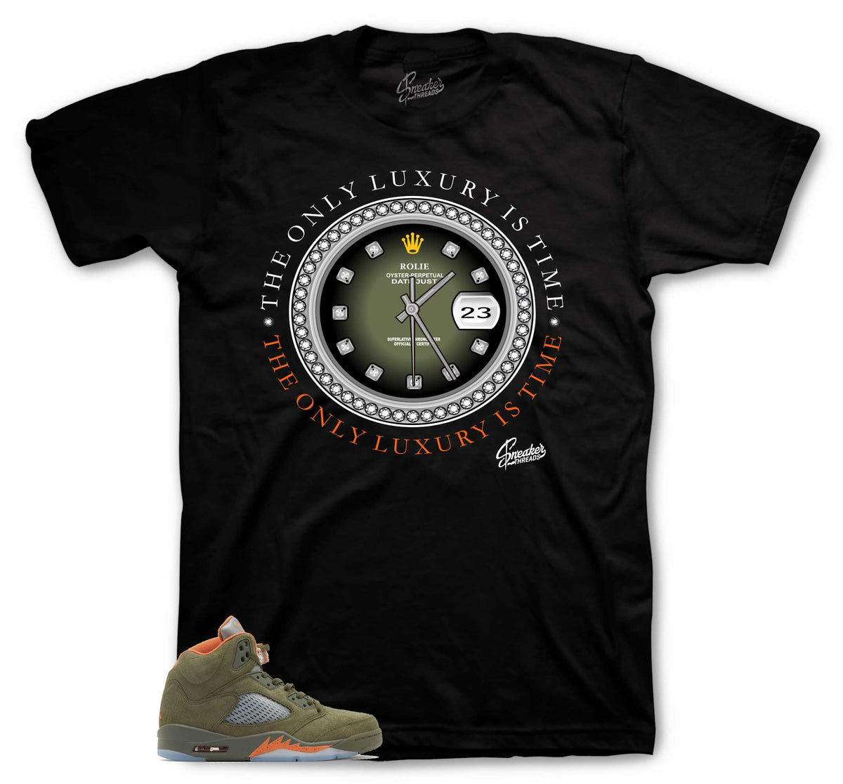 Retro 5 Olive Rolie Time Shirt
