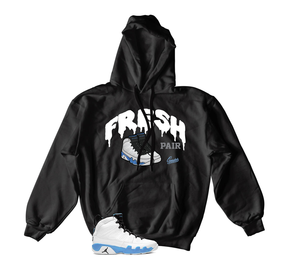 Retro 9 Powder Blue Fresh Hoody