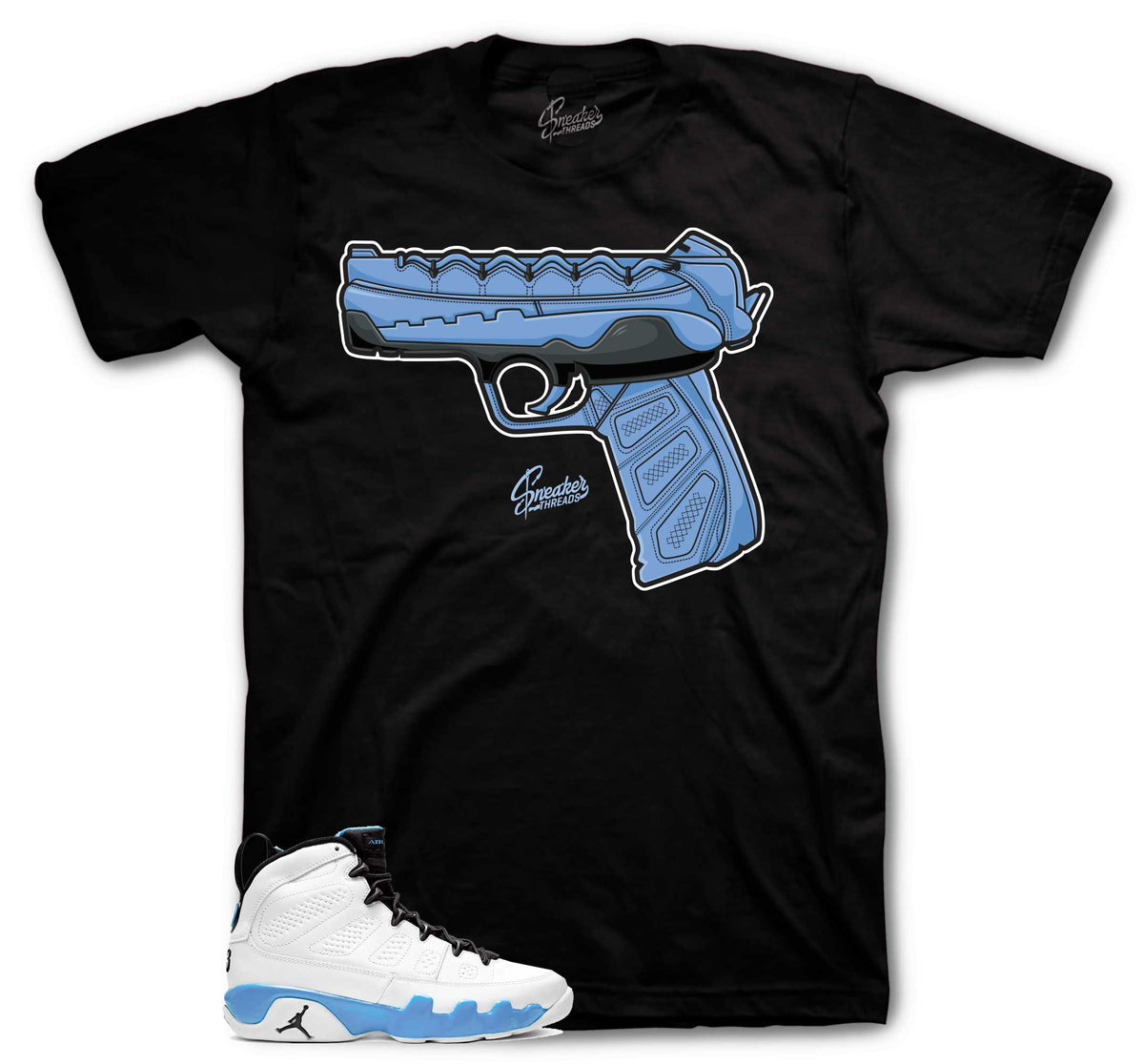 Retro 9 Powder Blue 9mm Shirt
