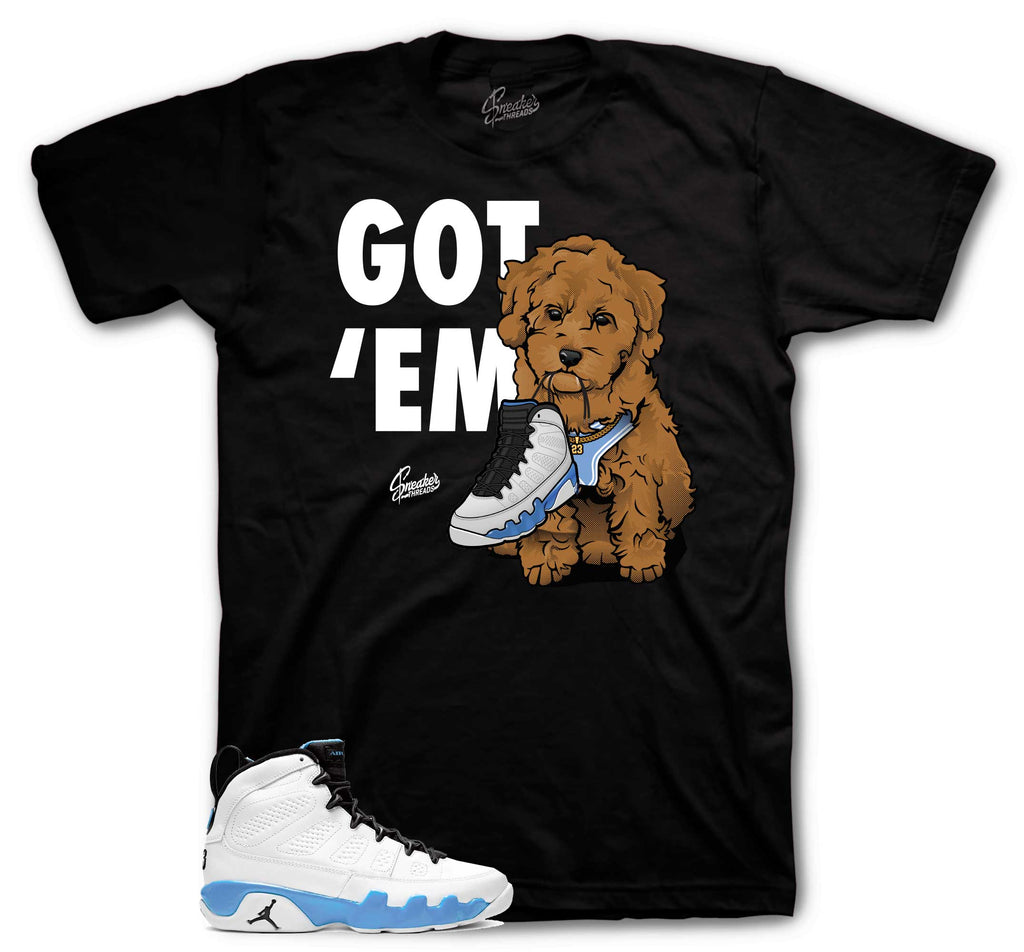 Retro 9 Powder Blue Got Em Shirt