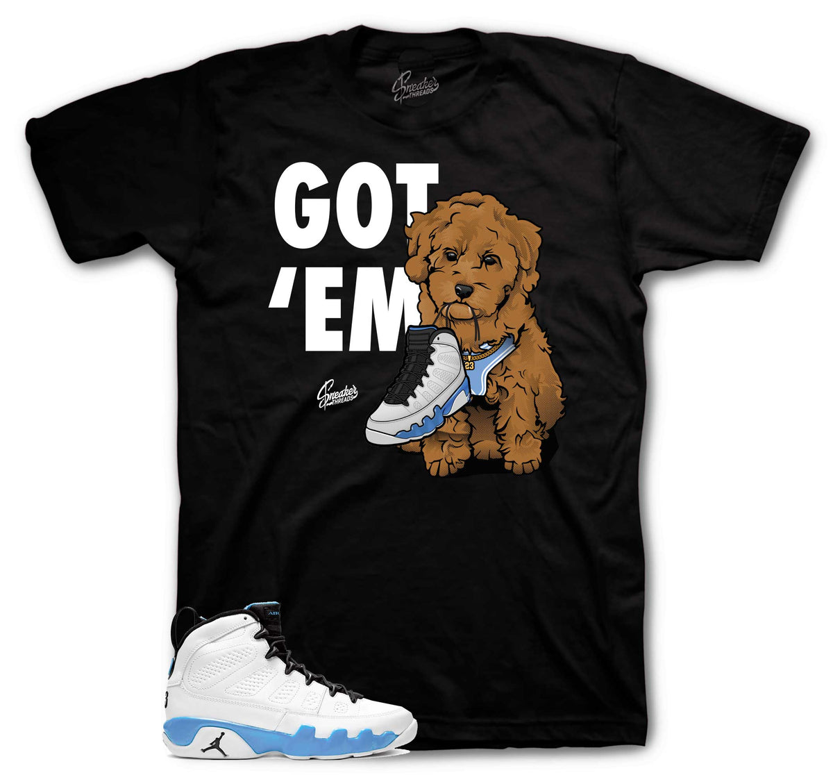 Retro 9 Powder Blue Got Em Shirt
