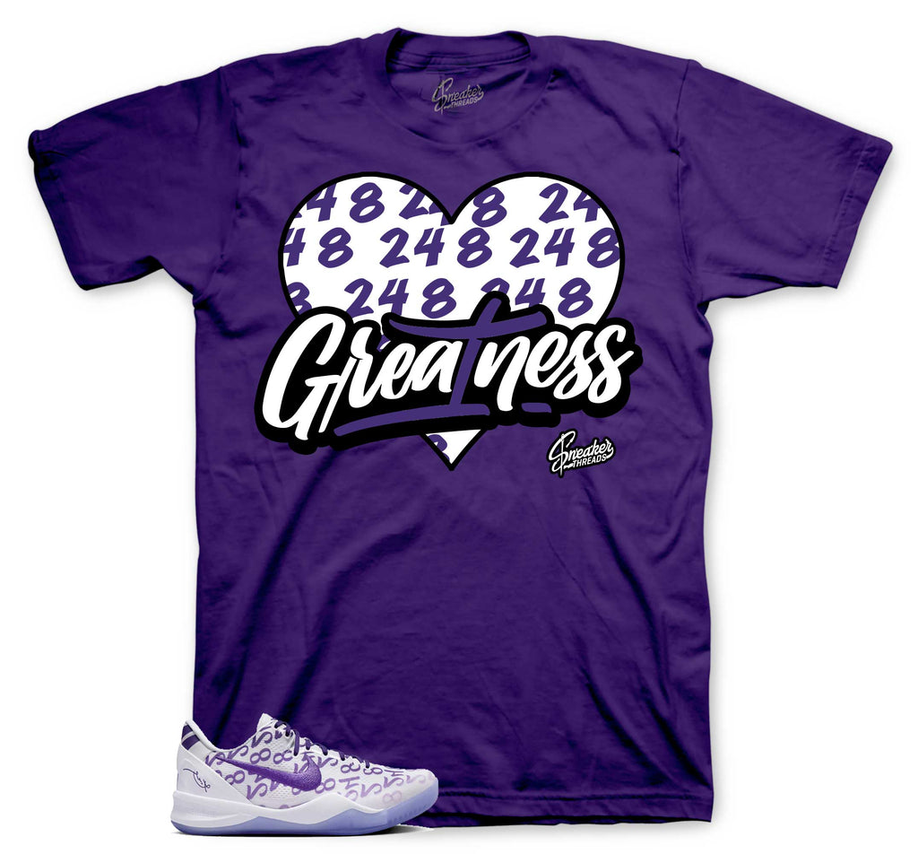 Protro 8 Court Purple - Never Forgotten Shirt