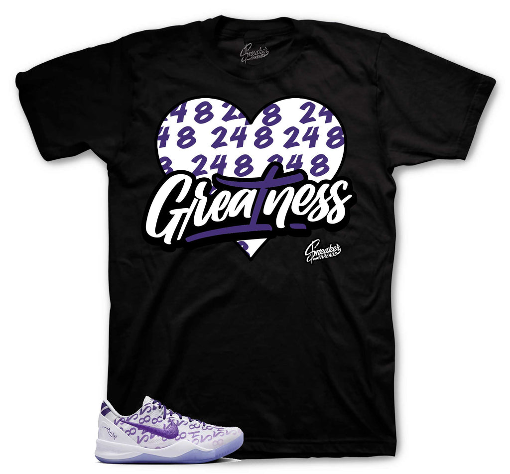Protro 8 Court Purple - Never Forgotten Shirt