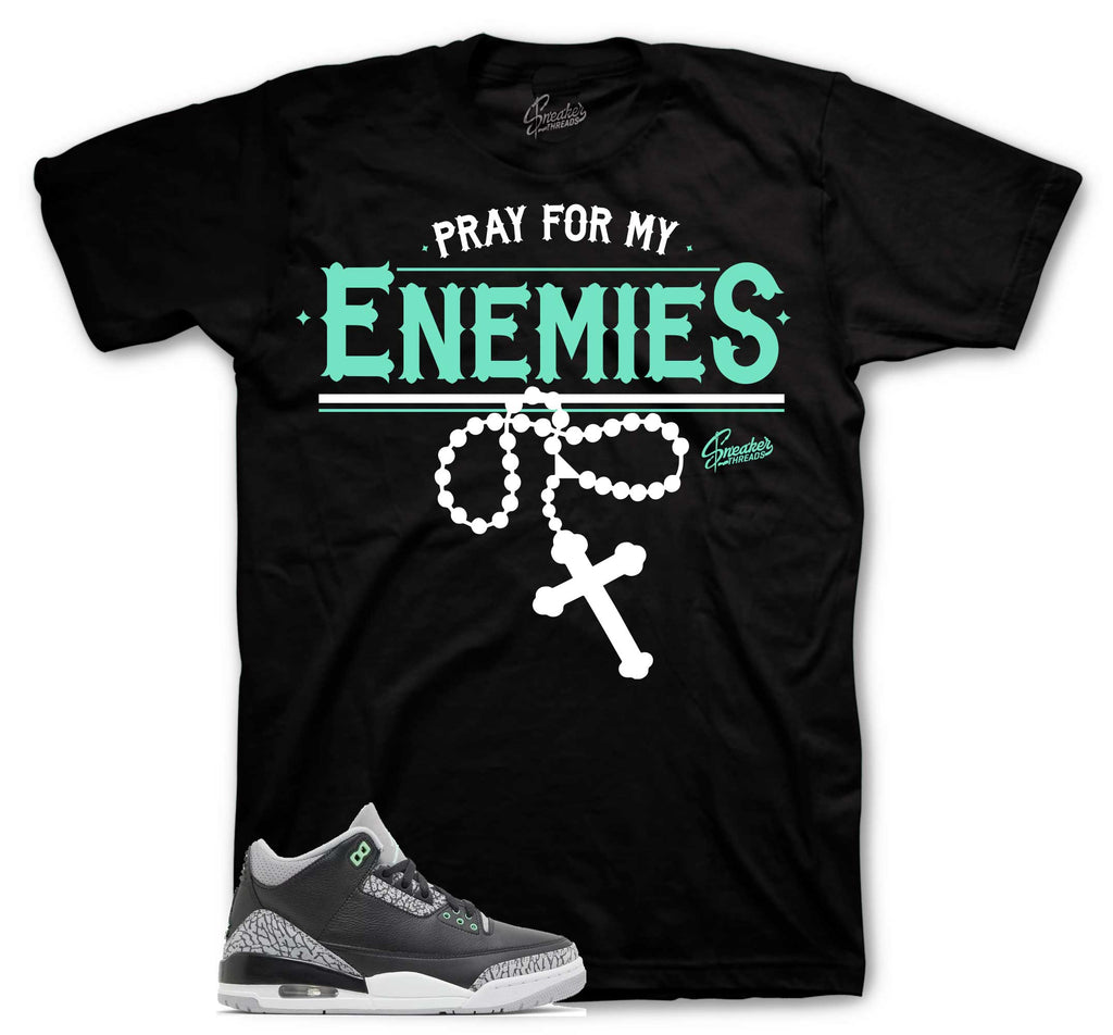 Retro 3 Green Glow Enemies Shirt