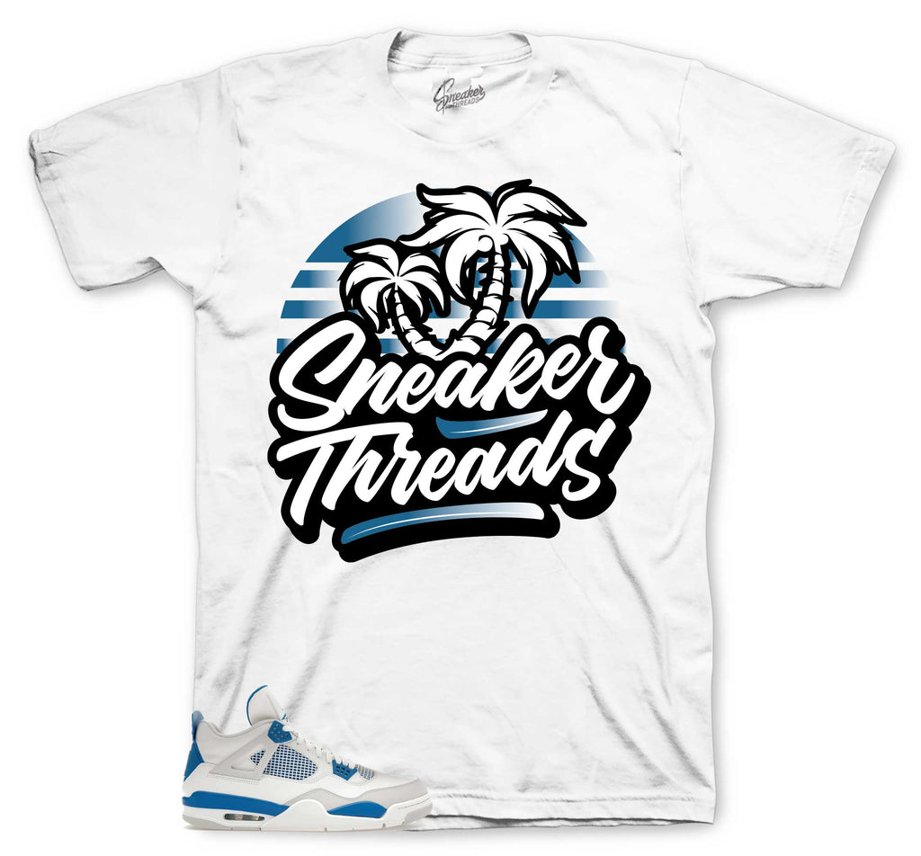 Retro 4 Industrial Blue St Palms Shirt
