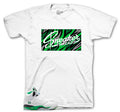Retro 5 Lucky Green Sneaker Threads Box Shirt