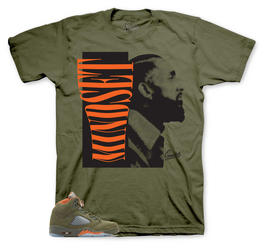 Retro 5 Olive Mindset Shirt