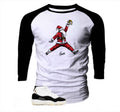 Retro 11 Gratitude DMP Air Santa Raglan Shirt