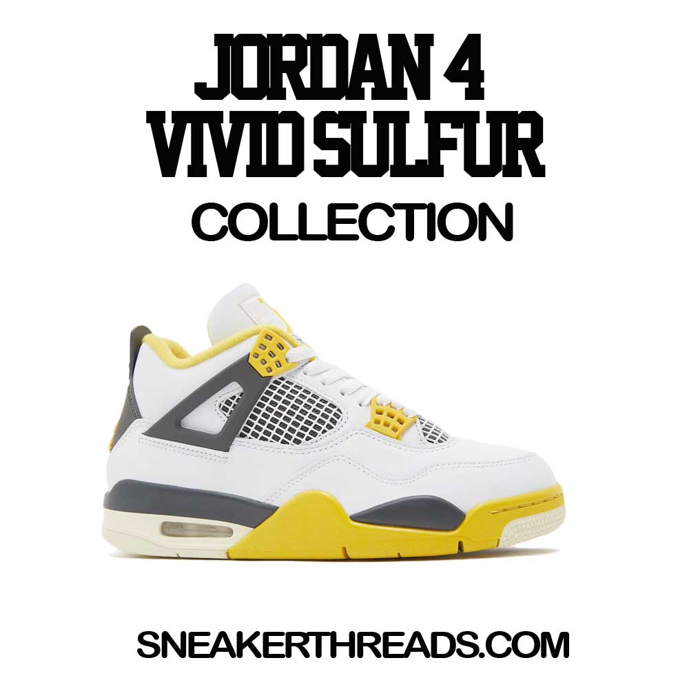 Retro 4 Vivid Sulfur Raging Face Shirt