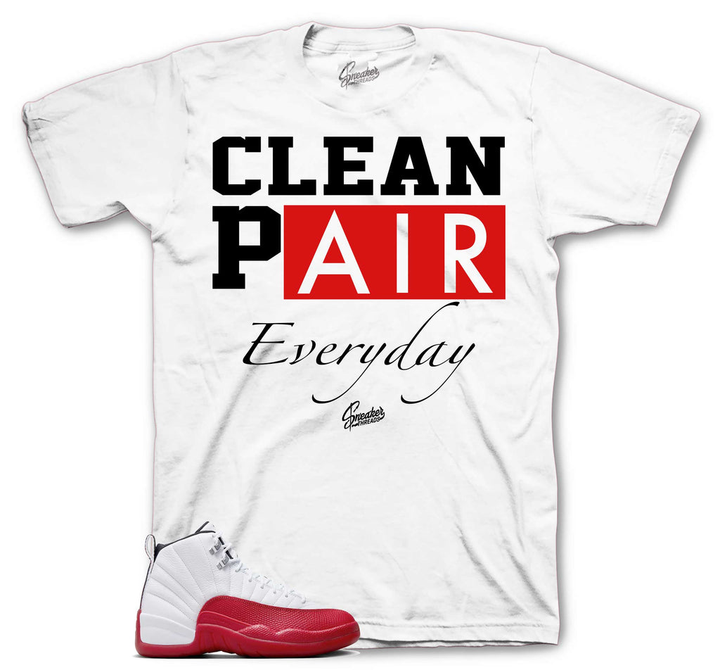 Retro 12 Cherry Clean Pair Shirt